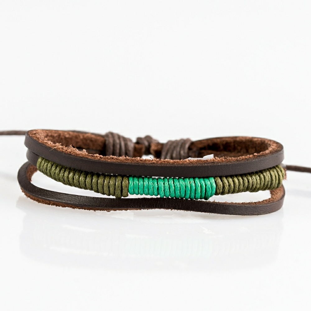 Leather wrap bracelet